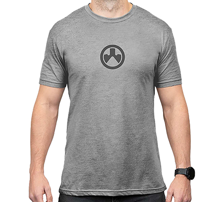 [840815149637] Magpul MAG1115-041-3XL Icon Logo  Stone Gray Heather Cotton/Polyester Short Sleeve 3XL