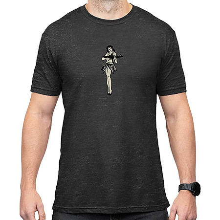 [840815149729] Magpul MAG1117-010-L Hula Girl CVC  Charcoal Gray Cotton/Polyester Short Sleeve Large
