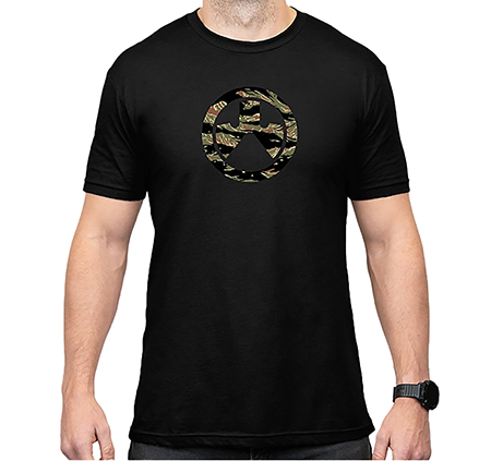 [840815139263] Magpul MAG1292-001-XL Tiger Stripe Icon  Black Cotton/Polyester Short Sleeve XL
