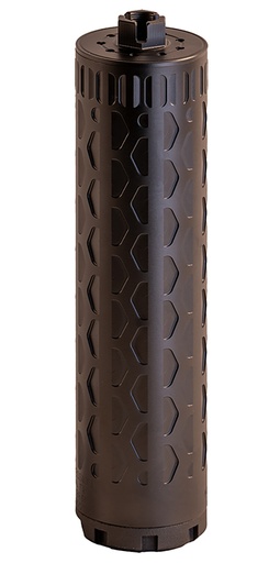 [766897410116] Boe Suppression BOE-TI-46-6 MOD1  450 Bushmaster 1.75" Black Titanium 1.375"x24