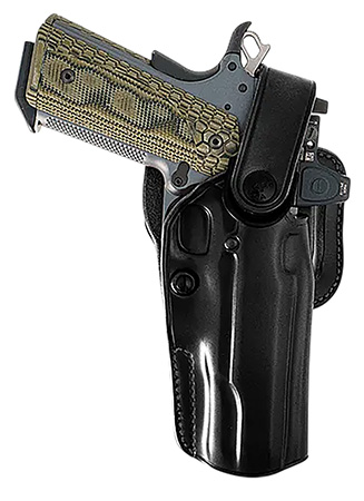 [601299033955] Galco APO224RB APO Strongside/Crossdraw OWB Black Steerhide Fits Glock 17 Gen1-5 Belt Holster Right Hand