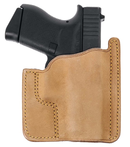 [601299024359] Galco PH800 Front Pocket Horsehide Holster Natural Fits Glock 43 Ambidextrous