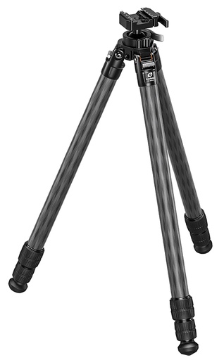 [6940828313057] Leofoto Usa ST-323CX Integrated Ballhead ST-X Tripod 6.30"-64.60" High Black Aluminum