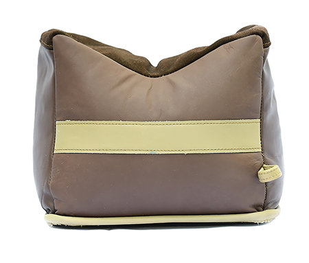 [751710504820] BenchMaster BMALBBLF Bench Bag  Rifle Large Empty Brown Leather Front Bag .55 lbs