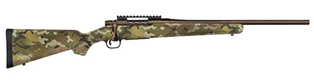 [015813282826] Mossberg 28282 Patriot  Compact 6.5 PRC 4+1 20" Patriot Brown Cerakote Threaded Bull Barrel, Patriot Brown Cerakote Steel Receiver w/Picatinny Rail, MultiCam Fixed Synthetic Stock