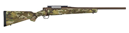 [015813282833] Mossberg 28283 Patriot  Compact 300 Win Mag 4+1 20" Patriot Brown Cerakote Threaded Bull Barrel, Patriot Brown Cerakote Steel Receiver w/Picatinny Rail, MultiCam Fixed Synthetic Stock