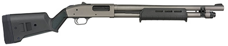 [015813507950] Mossberg 50795 590A1 Pro 6+1 18.50" Tungsten Gray Cerakote Barrel  &  Steel Drilled  &  Tapped Receiver, Magpul SGA Synthetic Stock