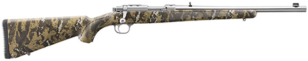 [736676074266] Ruger 7426 77/44  44 Rem Mag 4+1 16.60" Brushed Stainless Steel Threaded Barrel, Brushed Stainless Steel Receiver w/Integral Scope Mount, Desolve Bare Reduced Camo Synthetic Stock