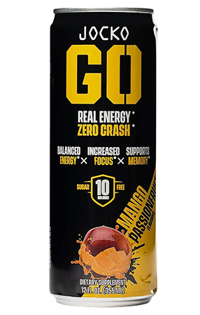 [810076290468] Jocko Fuel 29046 Mango Passionfruit Energy Drinks 12oz 12Pack