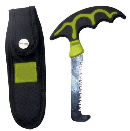 [830636001092] HME BSWS Bone Saw  with Scabbard Stainless Steel Polymer Black