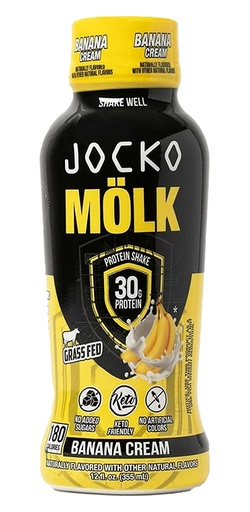 [810076299976] Jocko Fuel 29090 Banana Cream Protein Shake 12oz 12Pack