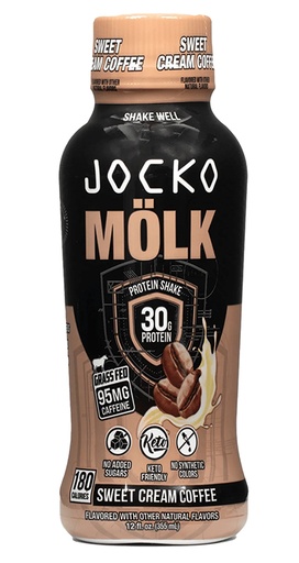[810076299969] Jocko Fuel 29126 Sweet Cream Coffee Protein Shake 12oz 12Pack
