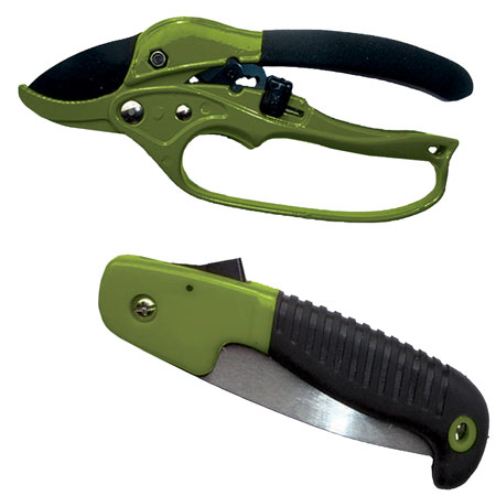 [830636001139] HME HCP2 Hunter's Combo Pack 7" Folding Saw Polymer Black with Shears