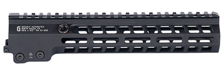 [810081130110] Geissele Automatics 051658B Super Modular Rail MK14 Black Aluminum 10.50" Long