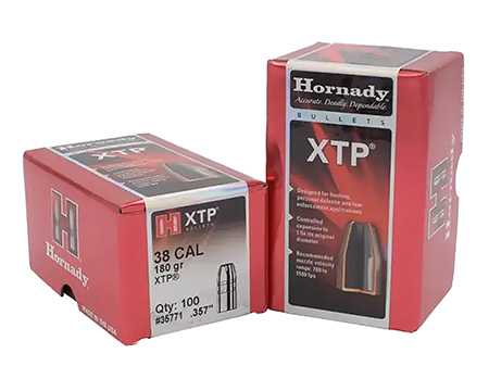 [090255200300] Hornady 35771 XTP  38Cal .357 180gr 100 Per Box/15 Case
