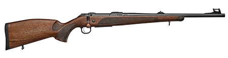 [806703073071] CZ-USA 07307 600+ Lux 308 Win 5+1 20" Black Nitride Threaded Barrel, Black Nitride Steel Drilled  &  Tapped Receiver, Walnut Fixed Stock