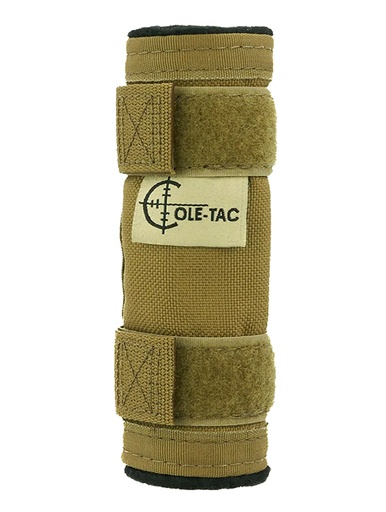 [709750013055] Cole-tac BPC102 Baby Python Suppressor Cover Fits 5" Long Cordura Nylon Coyote Brown