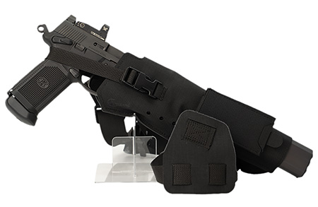 [709750015936] Cole-tac VWX102 Varmint Wrangler XL Pistol Holder Chest Black Left Hand