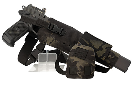 [709750016001] Cole-tac VWX109 Varmint Wrangler XL Pistol Holder Chest MultiCam Black Right Hand