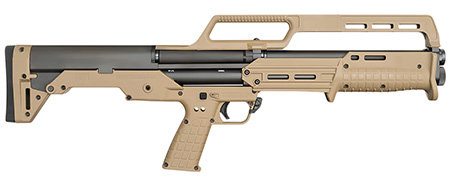 [640832011456] Kel-Tec KS7TAN-GEN2 KS7 G2 Bullpup Frame 12 Gauge Pump 3" 6+1 18.50" Black Steel Barrel, Tan Receiver, M-LOK, Tan Polymer Stock  &  Grip