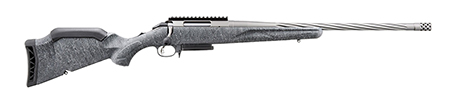 [736676569076] Ruger 56907 American II  Sports South Exclusive 22 Creedmoor 3+1 20" Gun Metal Gray Cerakote Spiral Threaded Barrel  &  Stainless Steel Receiver w/Picatinny Rail, Gray Splatter Adj LOP Synthetic Stock