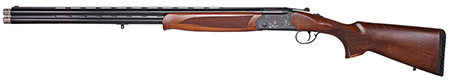 [712195498479] Iver Johnson Arms IJ60028 IJ600  28 Gauge Break Open 2.75" 2 Shot 28" Black Over/Under Vent Rib Barrel, Engraved Matte Black Chrome Steel Receiver, Fixed Walnut Stock