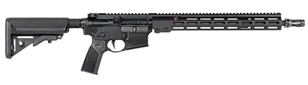 [810081135467] Geissele Automatics 08625B Super Duty MOD1 5.56 NATO No Magazine 16" Black Heavy Threaded Barrel, Black Receiver w/Picatinny Rail, B5 Enhanced SOPMOD Black Polymer Stock, A17 Grip