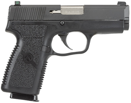 [602686048293] Kahr Arms KP9094N P *CA Compliant 9mm Luger Caliber with 3.60" Barrel, 7+1 Capacity, Black Finish Frame, Serrated Matte Black Stainless Steel Slide, Polymer Grip  &  TruGlo Night Sigts