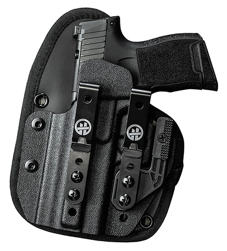 [198715126402] ADAPTIVE TACTICAL HT01005R OMNICARRY HOFTAC Holster IWB Black Belt Clip Mount Left Hand