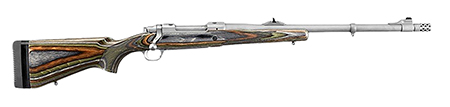 [736676671090] Ruger 67109 Hawkeye Predator 22 Creedmoor 20" Matte Stainless Threaded Barrel, Matte Stainless Steel Receiver, Green Mountain Fixed Laminate Stock
