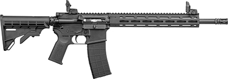 [857253008013] Tippmann Arms A101032 M4 Elite MSR 22 LR 25+1 16" Black Parkerized Threaded Barrel, Matte Black Aluminum Receiver w/Picatinny Rail, M-LOK Handguard, Black Adj CAR15 Polymer Stock, Black Gen2 Grip, Rig