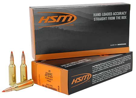 [810742029920] HSM 22ARC2N Varmint  22ARC 55gr V-Max 20 Per Box/25 Case