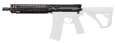 [852548002592] Daniel Defense 2300408013011 MK18 Upper Group 5.56x45mm NATO 10.30" Black Phosphate Barrel, 7075-T6 Aluminum Black Anodized Receiver, Flat Dark Earth DD RISII MK18 Handguard for AR-15