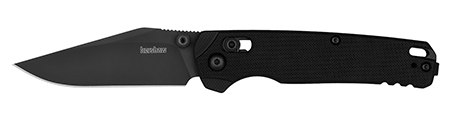 [087171071268] Kershaw 6106BLK Bel Air  3.05" Folding Clip Point Plain Black PVD CPM MagnaCut Steel Blade, Black Textured G10 Handle