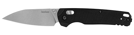 [087171070230] Kershaw 6110 Bel Air XL 3.40" Folding Plain Stonewashed CPM MagnaCut Steel Blade, Black Textured G10 Handle