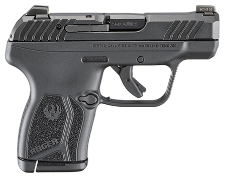 [736676137657] Ruger 13765 LCP Max  Compact Frame 380 ACP 10+1 2.80" Black Oxide Alloy Steel Barrel, Black Nitride Alloy Steel Serrated Slide, Black Polymer Frame, Textured Grip, No Manual Safety