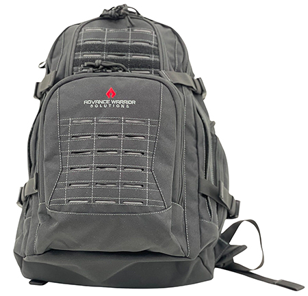[655360672222] Advance Warrior Solutions S3DBPBL Spear 3Day  Backpack 600D Polyester Black