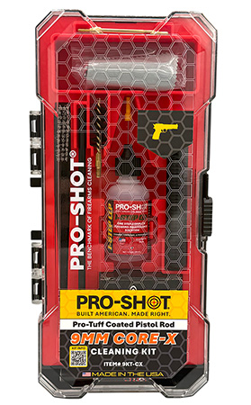 [709779913183] PROSHOT 9KT-CX CORE CLEANING KIT 9MM