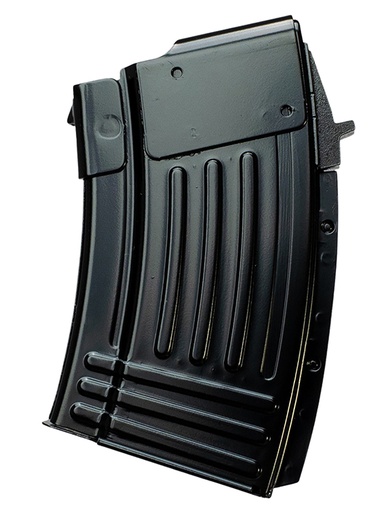 [810091157381] Global Ordnance LLC 810091157381   10rd Fully Ribbed 7.62x39mm Fits AK-47 Black Steel