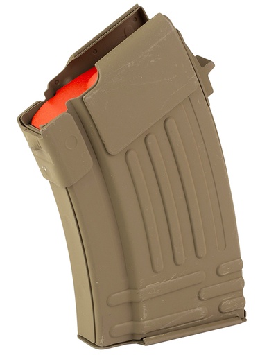 [810091157398] Global Ordnance LLC 810091157398   10rd Fully Ribbed 7.62x39mm Fits AK-47 FDE Steel