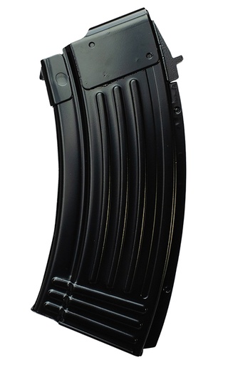[810091157428] Global Ordnance LLC 810091157428   20rd Fully Ribbed 7.62x39mm Fits AK-47 Black Steel