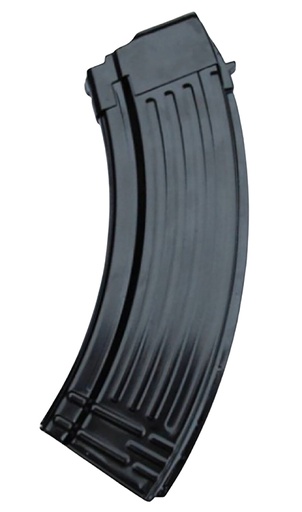 [850003223087] Global Ordnance LLC 850003223087   30rd Fully Ribbed 7.62x39mm Fits AK-47 Black Steel