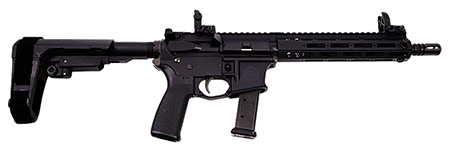 [810100533830] Alpha Foxtrot AA08X1RXX-XABK20 AFMG9  9mm Luger 20+1 10.50" Black QPQ Threaded Barrel, M-LOK Handguard, Black Anodized Aluminum Receiver w/Picatinny Rail, Black Polymer SB Tactical Brace, MFT Grip