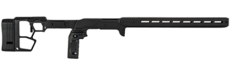 [990482728175] Mdt Sporting Goods Inc 116079BLK ACC Premier Gen2 Chassis Cerakote Black Aluminum Fits Ruger American Rimfire 34.40" OAL