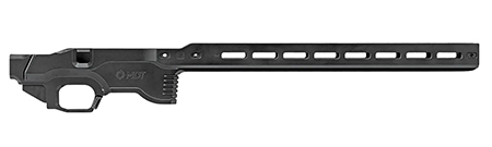 [990482727208] Mdt Sporting Goods Inc 114881BLK ACC Premier Gen2 Chassis Base Cerakote Black Aluminum Fits Ruger American Rimfire Right Hand