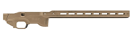 [990482727192] Mdt Sporting Goods Inc 114881FDE ACC Premier Gen2 Chassis Base Cerakote Flat Dark Earth Aluminum Fits Ruger American Rimfire Right Hand