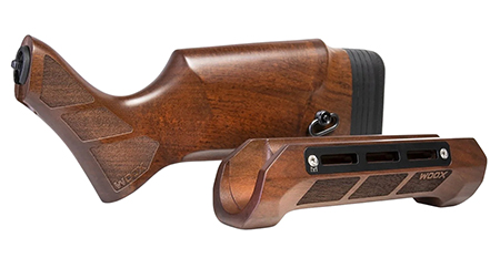 [810069393018] Woox SH.SHG012.01 Gladiatore Forend Kit Walnut Fits Mossberg 88/500/590 Compatible w/ 6 3/4" Action Tube
