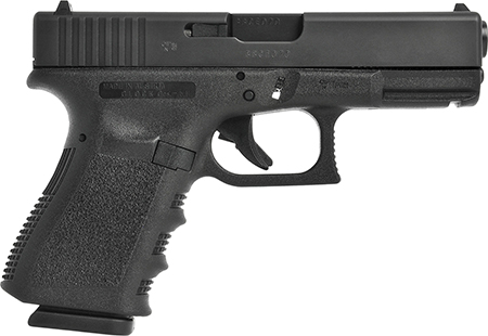 [764503044632] Glock UA235S203 G23 Gen5 Compact 40 S&W 13+1 4.02" Black GMB Barrel, Black nDLC Steel Serrated Slide, Black Polymer Frame w/Picatinny Rail, Interchangeable Backstrap Grip, Right Hand