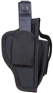 [648018045813] Blackhawk 40AM01BK Multi-Use  IWB/OWB Size 01 Black Nylon Belt Clip Fits Medium Autos Fits 3-4" Barrel Ambidextrous