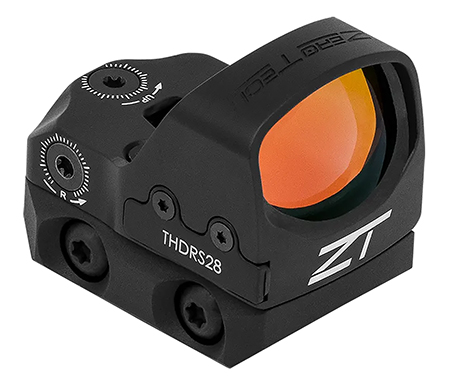 [9334046005073] Zero Tech Optics THDRS28L Thrive HD w/Low Mount Black 1x28mmx20mm, 3 MOA Red Dot Reticle Picatinny Rail/RMR Footprint Mount